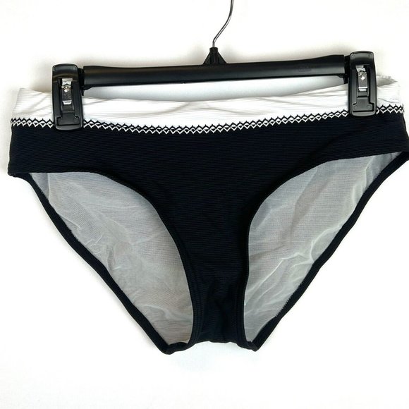 Sea Level Swim Women’s Valentina Black/White Bikini Bottom Size 8 - Picture 1 of 4